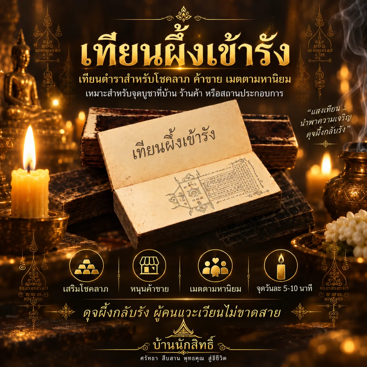เทียนผึ้งเข้ารัง
